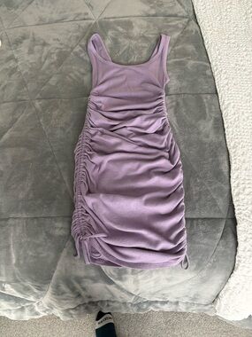 Forever 21 Lavender Ruched Tank Mini Dress
